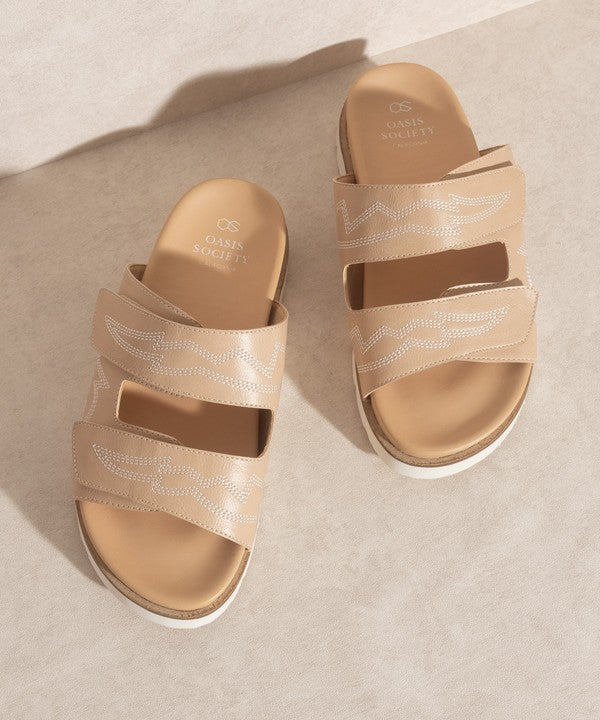 OASIS SOCIETY Layla - Embroidered Slide