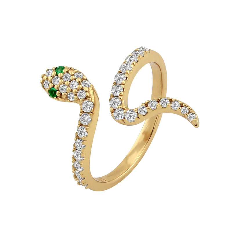 PAVE SERPENT SLITHER RING