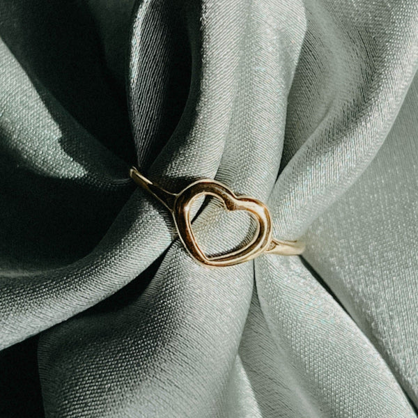 HOLLOW HEART RING