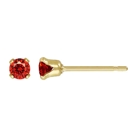 SPARKLY SMALL BIRTHSTONE STUD EARRINGS