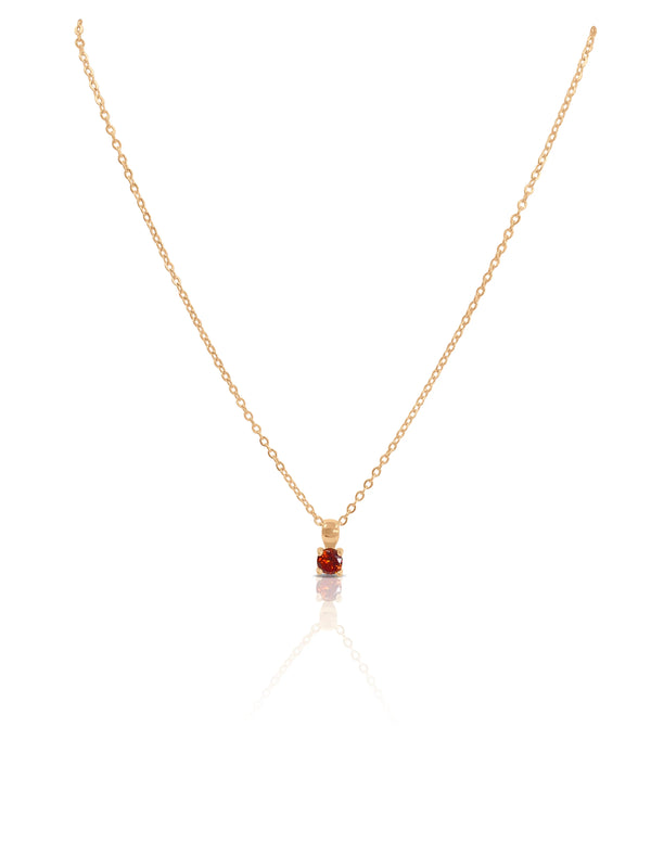 SMALL BIRTHSTONE NECKLACE
