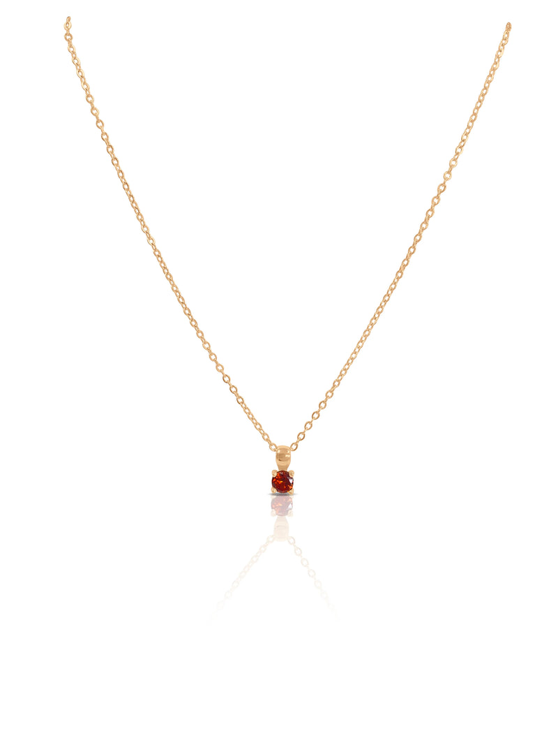 SMALL BIRTHSTONE NECKLACE