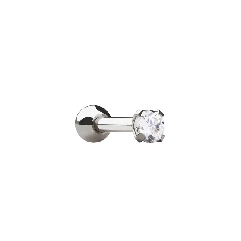 ROUND CZ CARTILAGE BARBELL